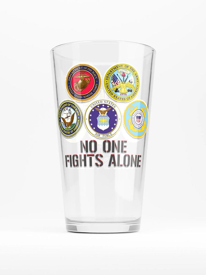No One Fights Alone - Pint Glass product image (2)