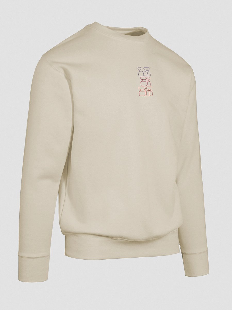 La Di Da Embroidered Sweatshirt – Playful & Colorful Statement in White or Cream product image (20)