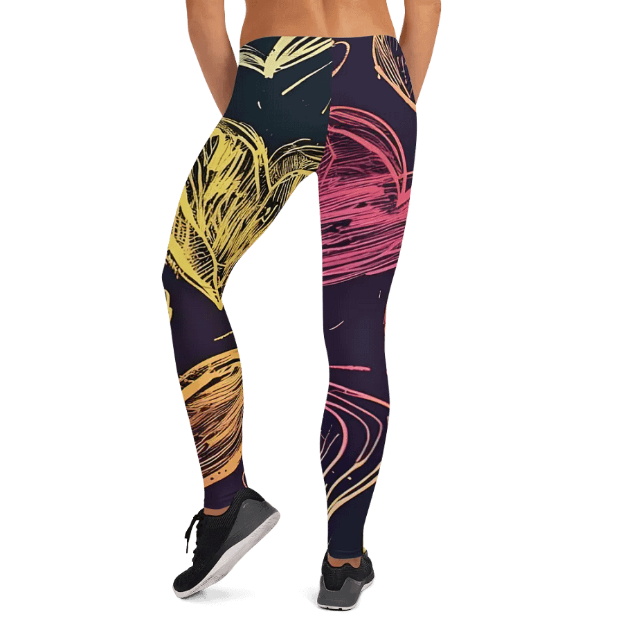 Leggings – Neon Hearts Print for Bold & Fun Style product image (12)