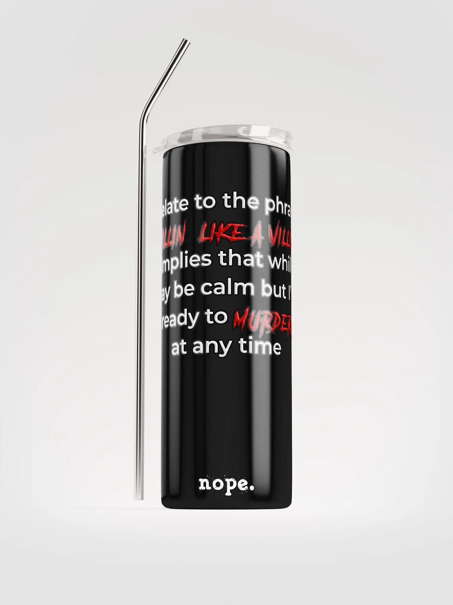 nope. resolute - villain tumbler 1 product image (1)