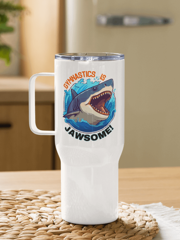Gymnasticis is JAWSOME! Stainless Steel Travel Mug product image (1)