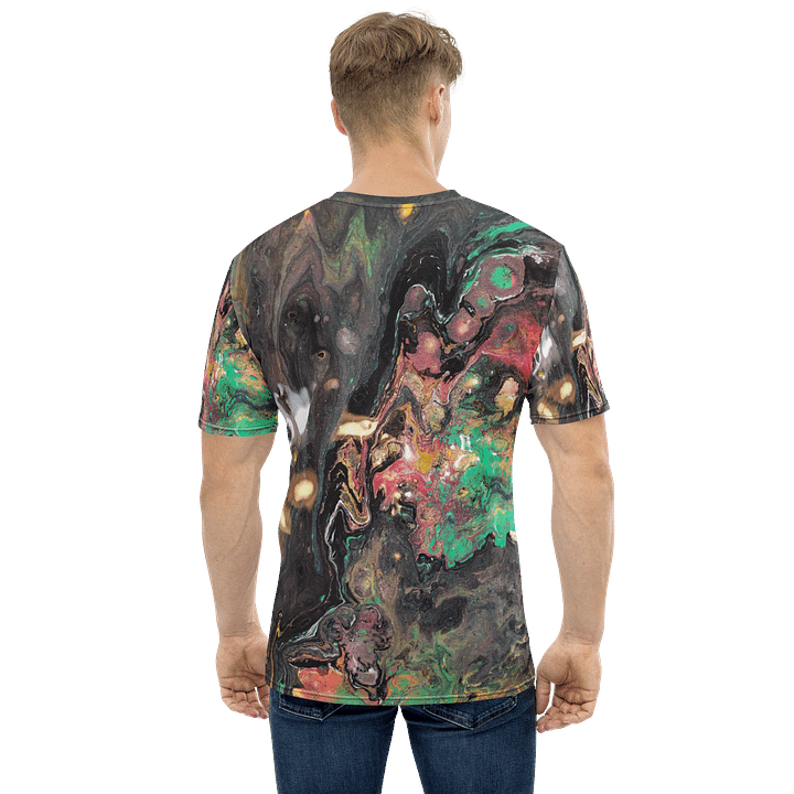 Bucket of paint creates galaxies - Customizable All-Over Print Tee product image (1)