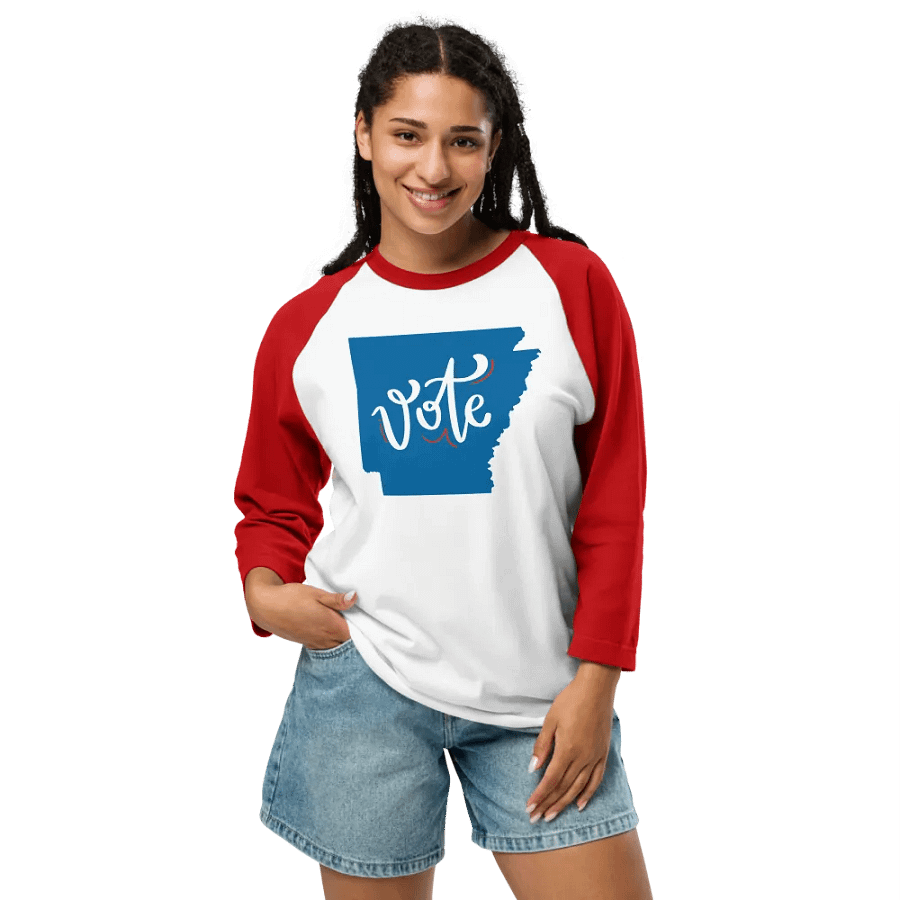 Vote, Arkansas! Baseball T-Shirt product image (23)