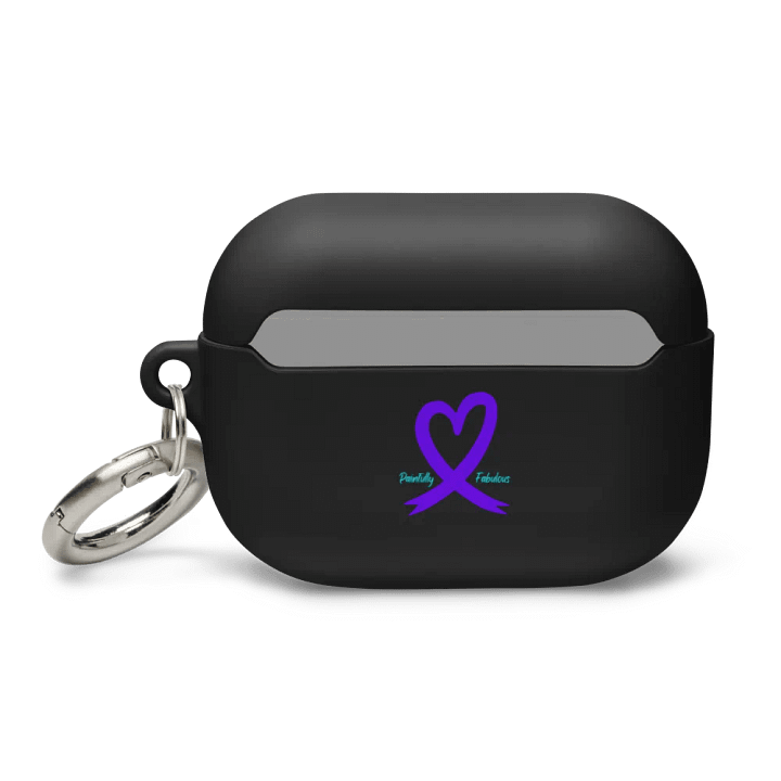 Chronic Pain Warrior Bottom Ribbon Airpods Case - White Print product image (2)