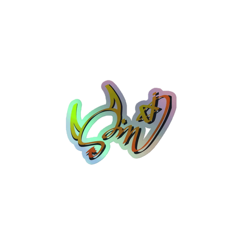 Sin: Kiss-Cut Holographic Sticker