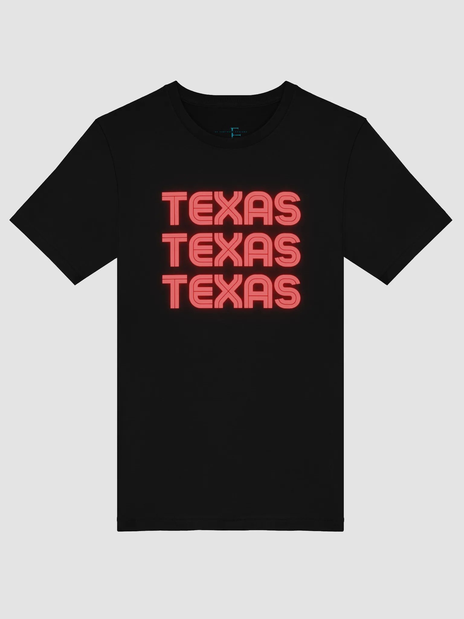 🔥 Triple Texas Neon Glow T-Shirt | Bella+Canvas Unisex Tee | Colo Pro Font in Red Neon product image (40)