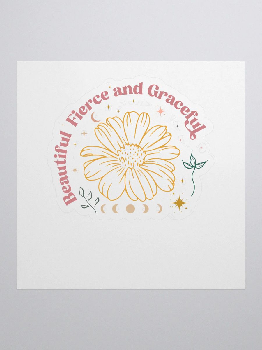 Beautiful Fierce Graceful Kiss Cut Stickers product image (1)