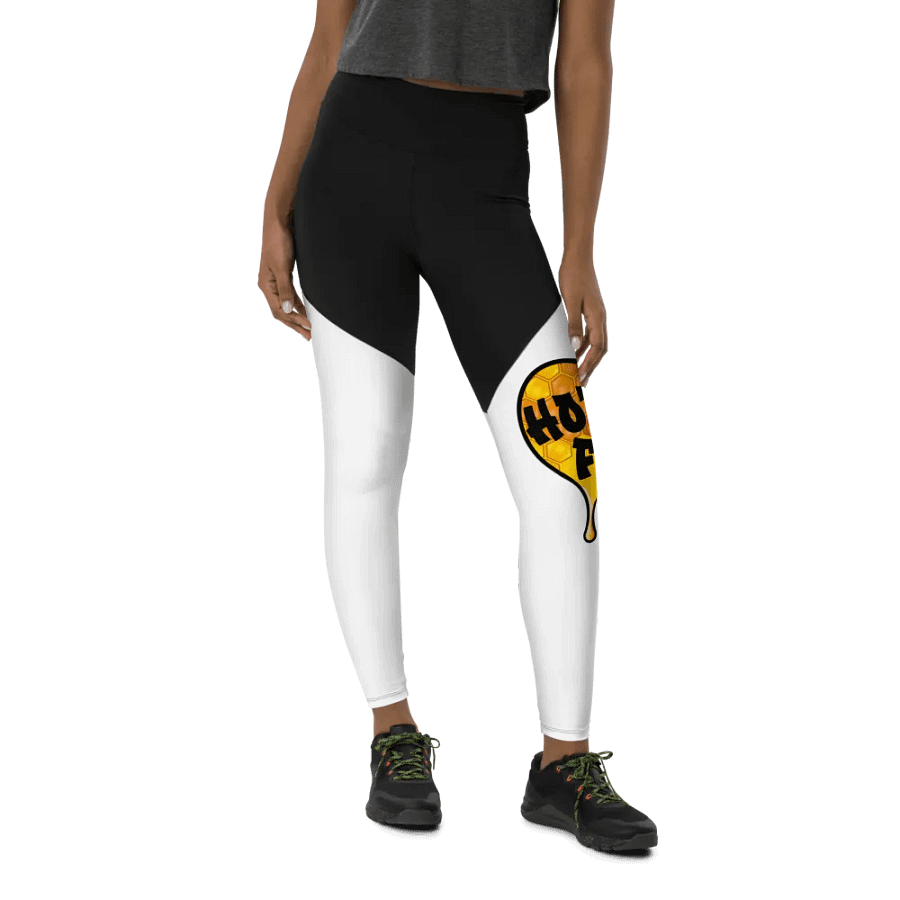 HOT BOX FAM GOLD HONEY COMB LOGO SPORT LEGGINGS product image (10)