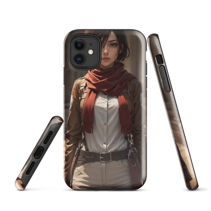 Mikasa Ackerman iPhone Tough Case – Fierce Protector Design product image (1)