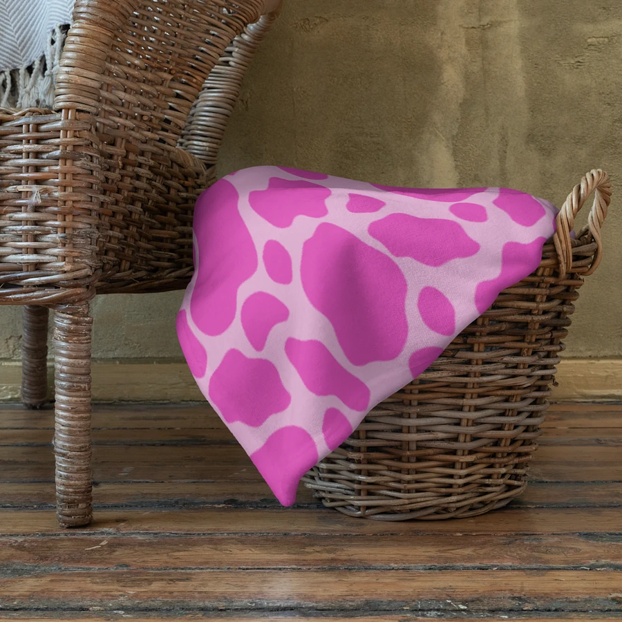 Pink Cow Skin Blanket product image (11)