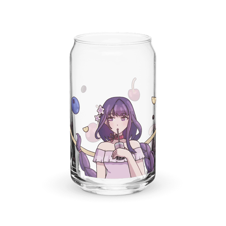 Raiden Shogun - Can-Shaped Glass (or with lid and straw) product image (2)