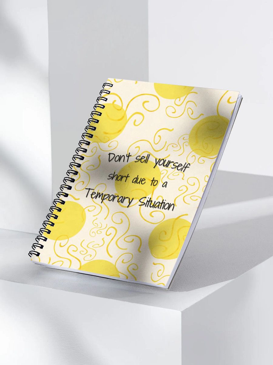 Sunflower inspired Motivation Spiral Notebook product image (3)
