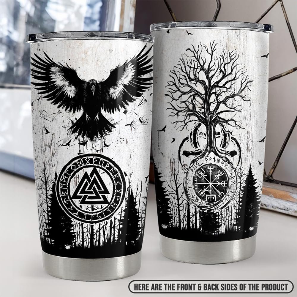 Viking Tumbler 20oz Stainless Steel Insulated Coffee Travel Mug - Bold, Durable, and Ready for Battle product image (7)