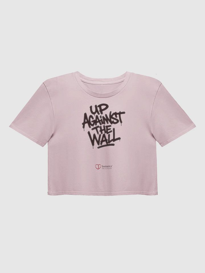 Up against the wall on Women's Premium Crop Top product image (1)