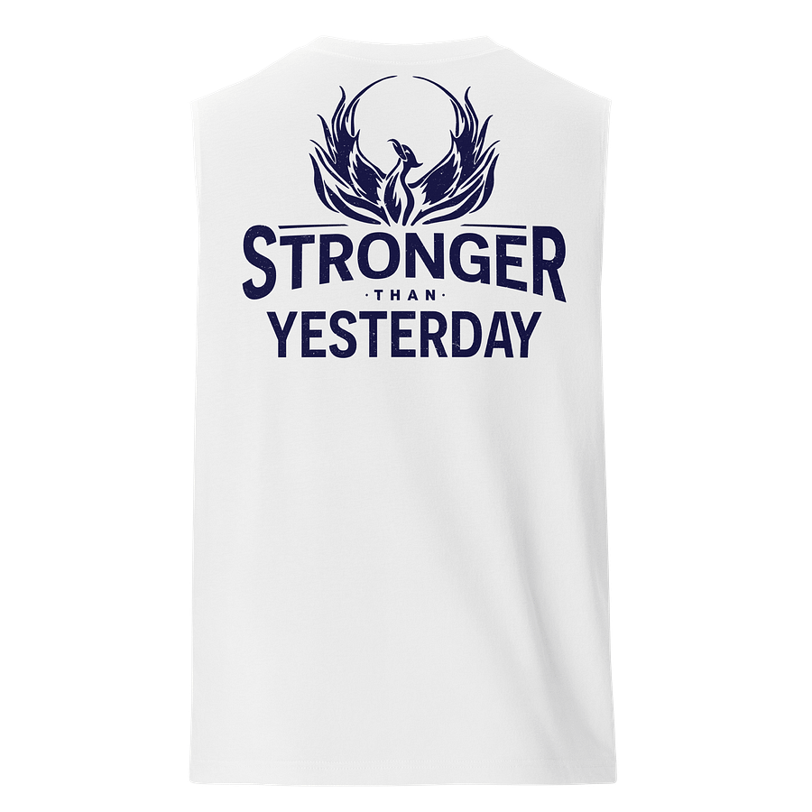 Stronger Than Yesterday Muscle Tee – Light Colors product image (1)