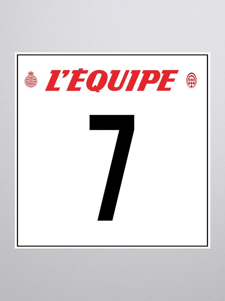 3x3 Sticker / Henri Toivonen / Rallye Monte-Carlo 1986 Number 7 product image (2)