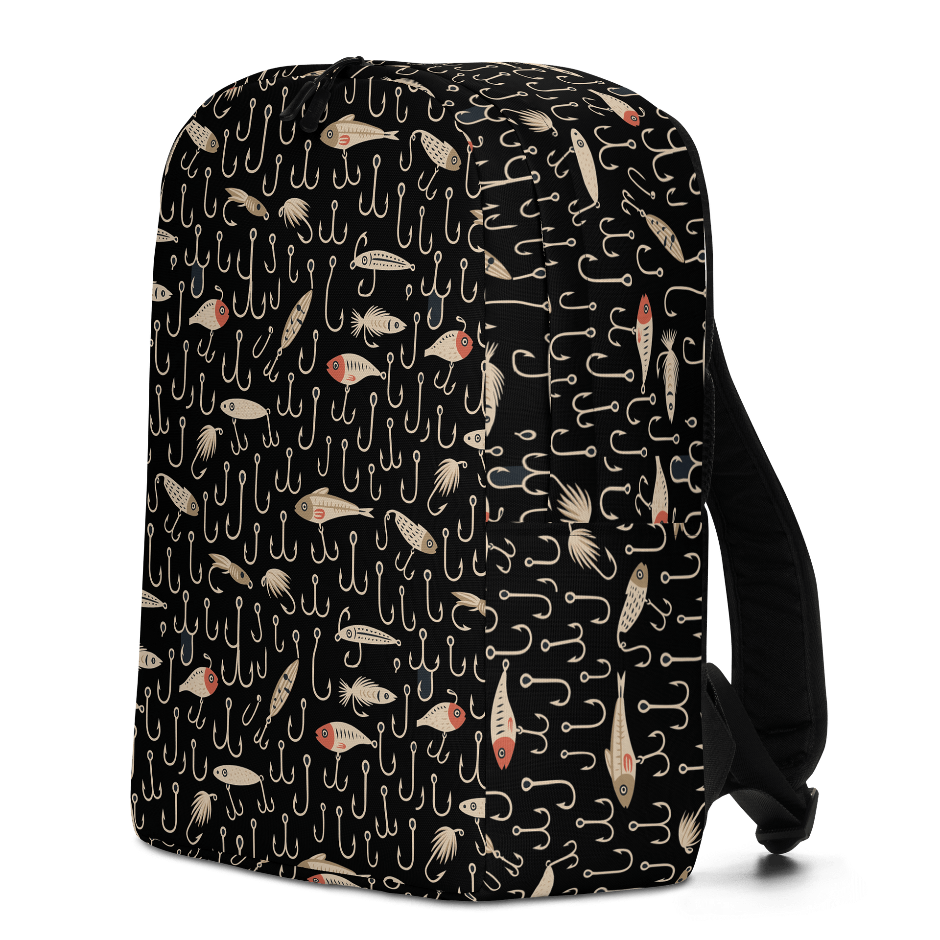 Fisherman’s Backpack – Hooks & Lures Pattern product image (2)