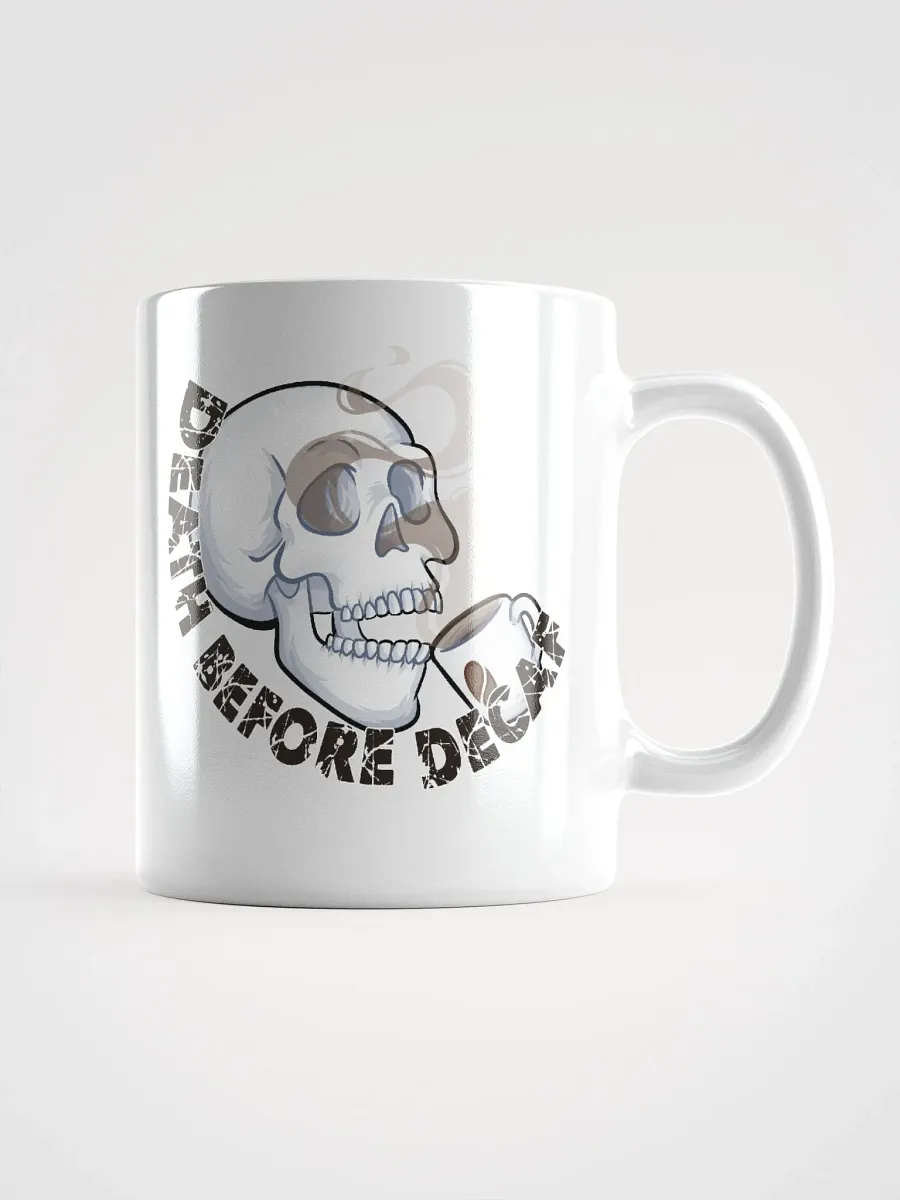Death Before Decaf White Coffee Mug product image (1)