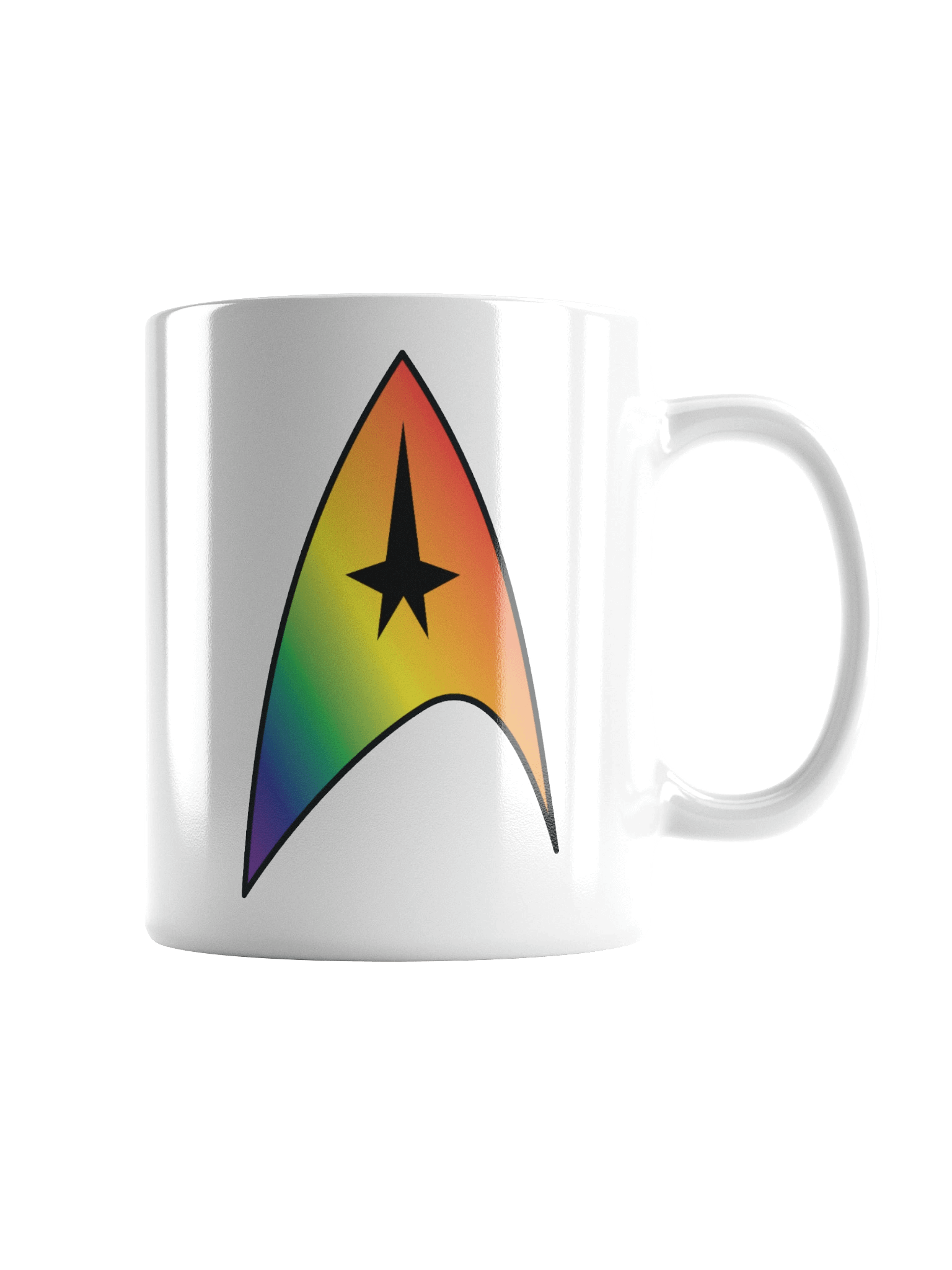 Rainbow Pride Gradient Starfleet Mug product image (1)