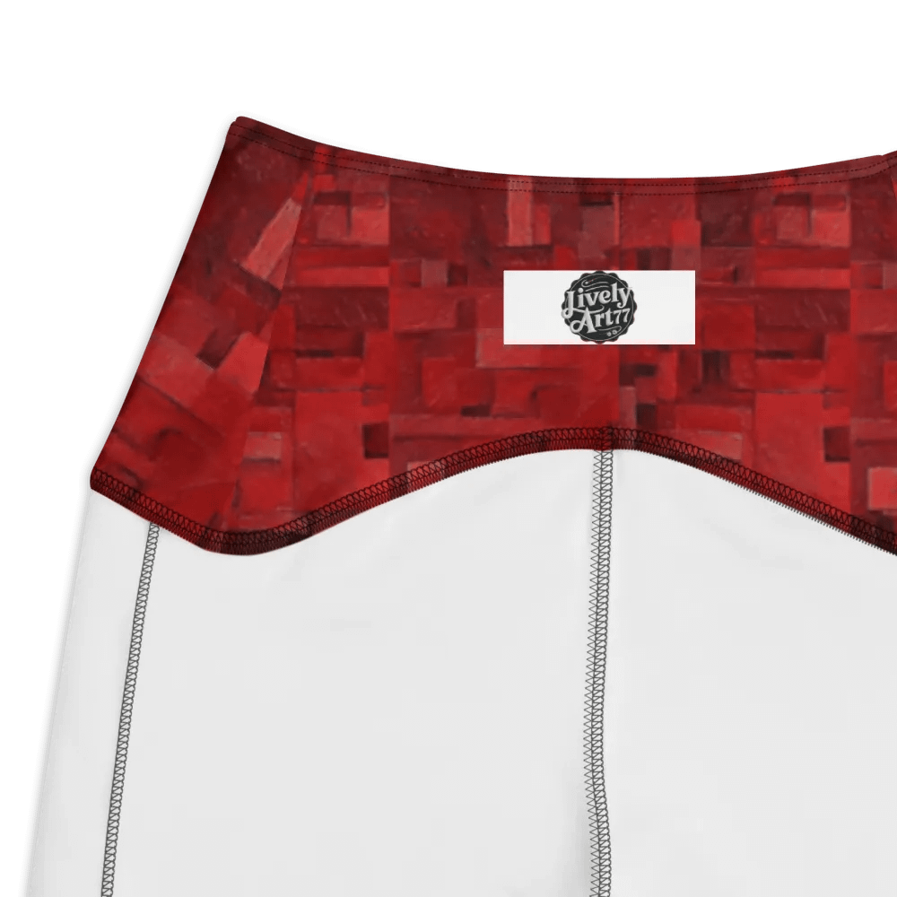 Limited Edition Passion Red Crossover Leggings with Pockets product image (4)