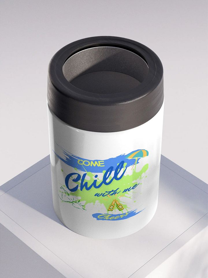 Stainless steel Koozie for your summer parties.   ‘Today we only Sizzle and chill’ design. product image (2)