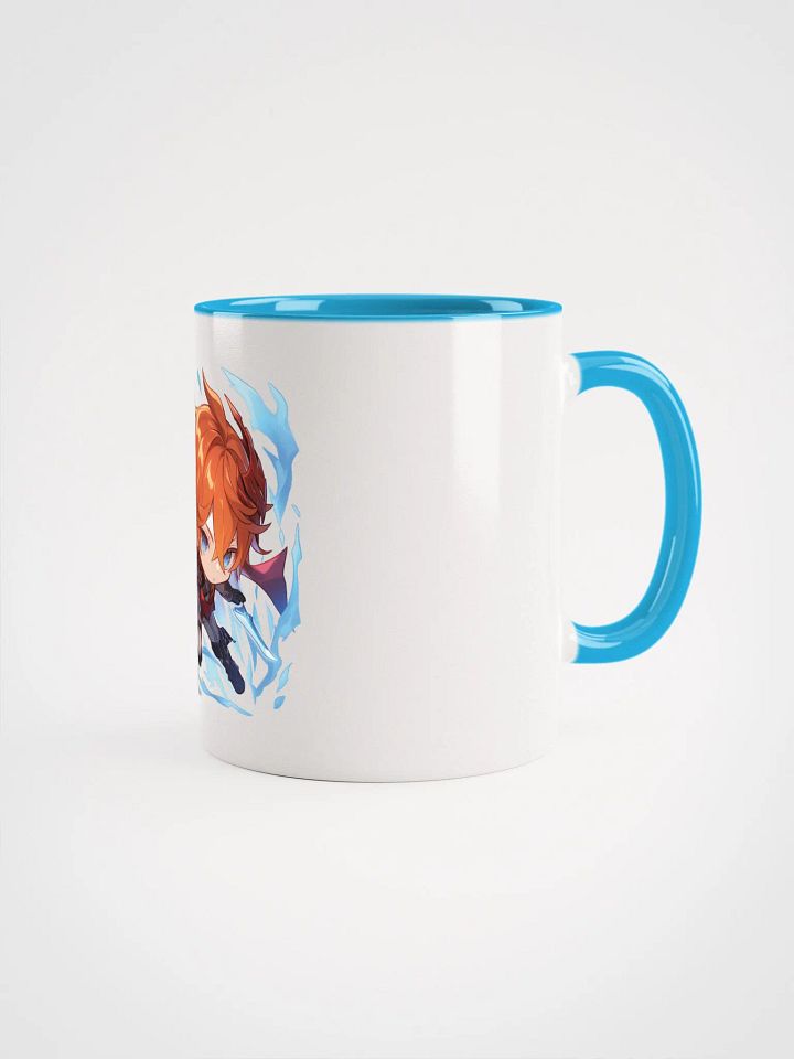 Tartaglia Genshin Impact Ceramic Mug – Blue Handle & Interior product image (2)