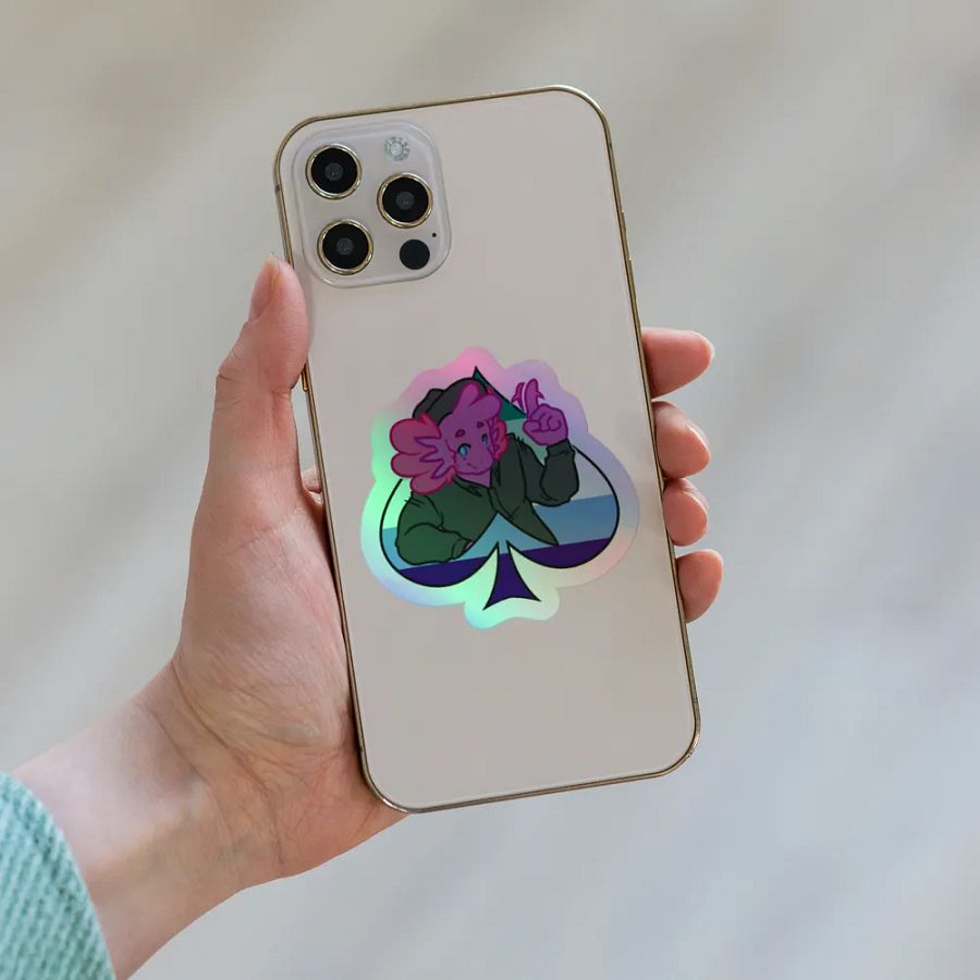 MLM in Spades | Kiss-Cut Holo Sticker product image (6)