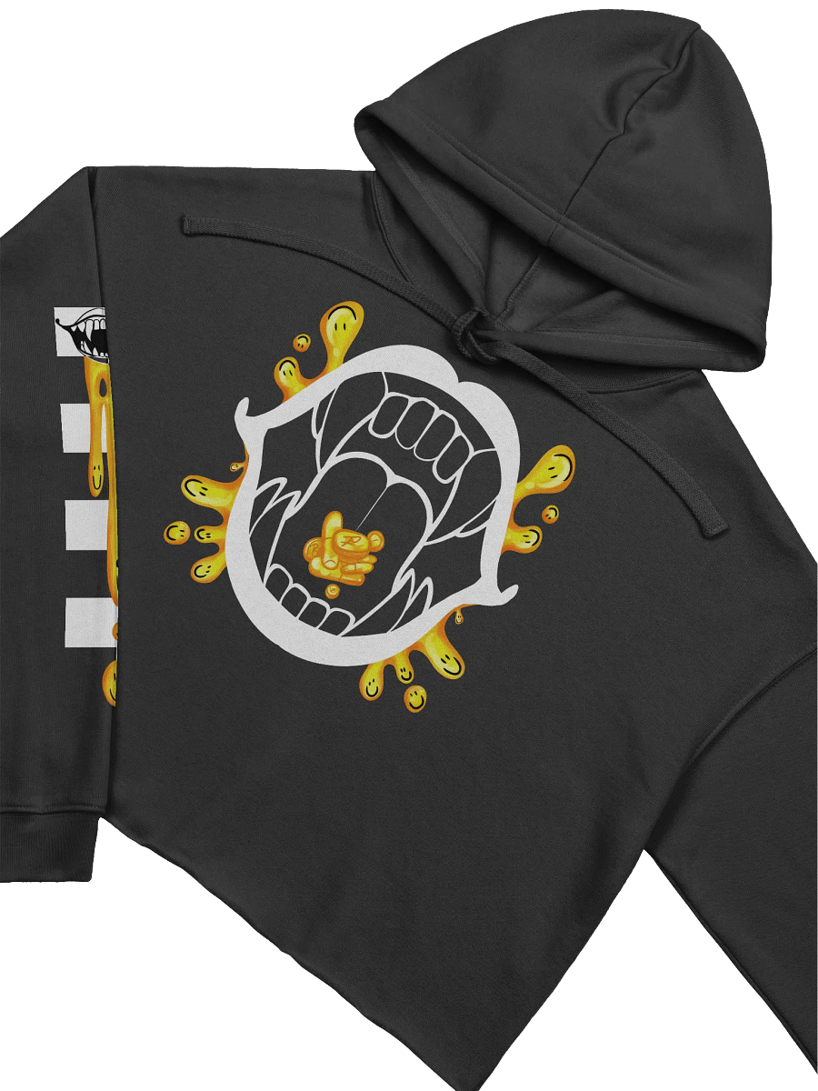 Oozing Smile Splash Fangs Crop Hoodie product image (3)