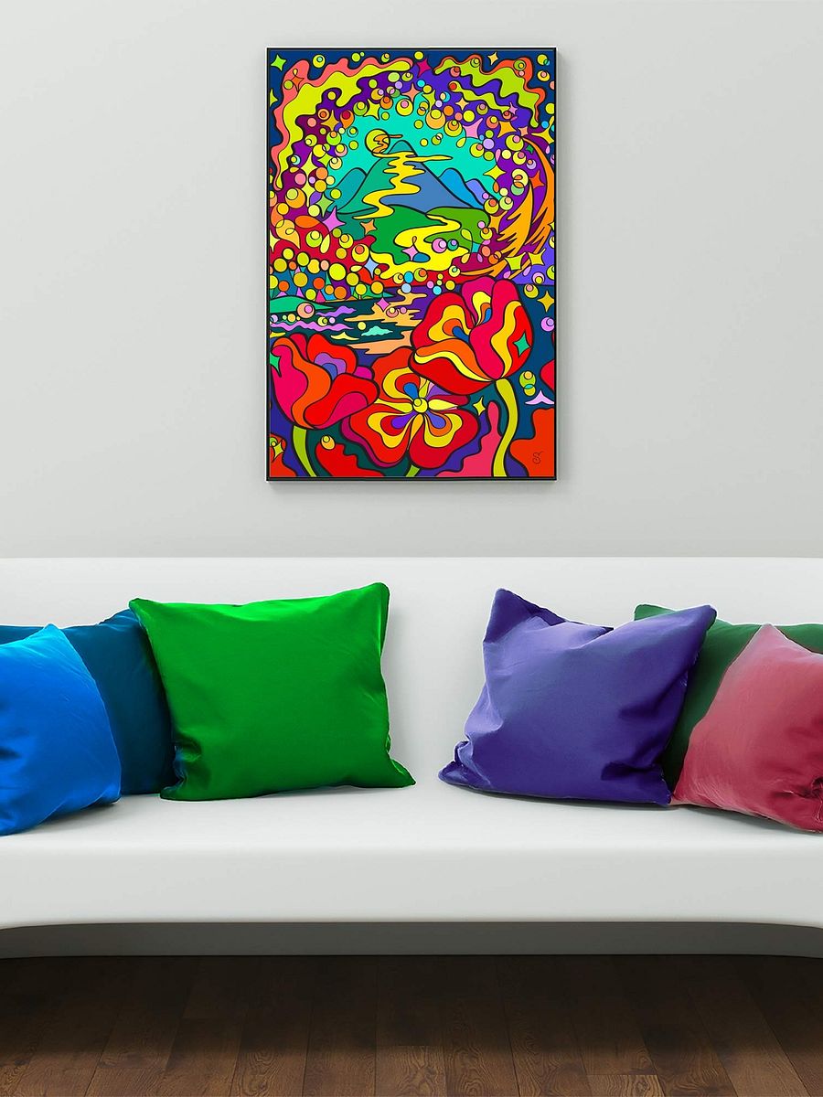 Vibrant Matte Poster Print - Night Poppies product image (14)
