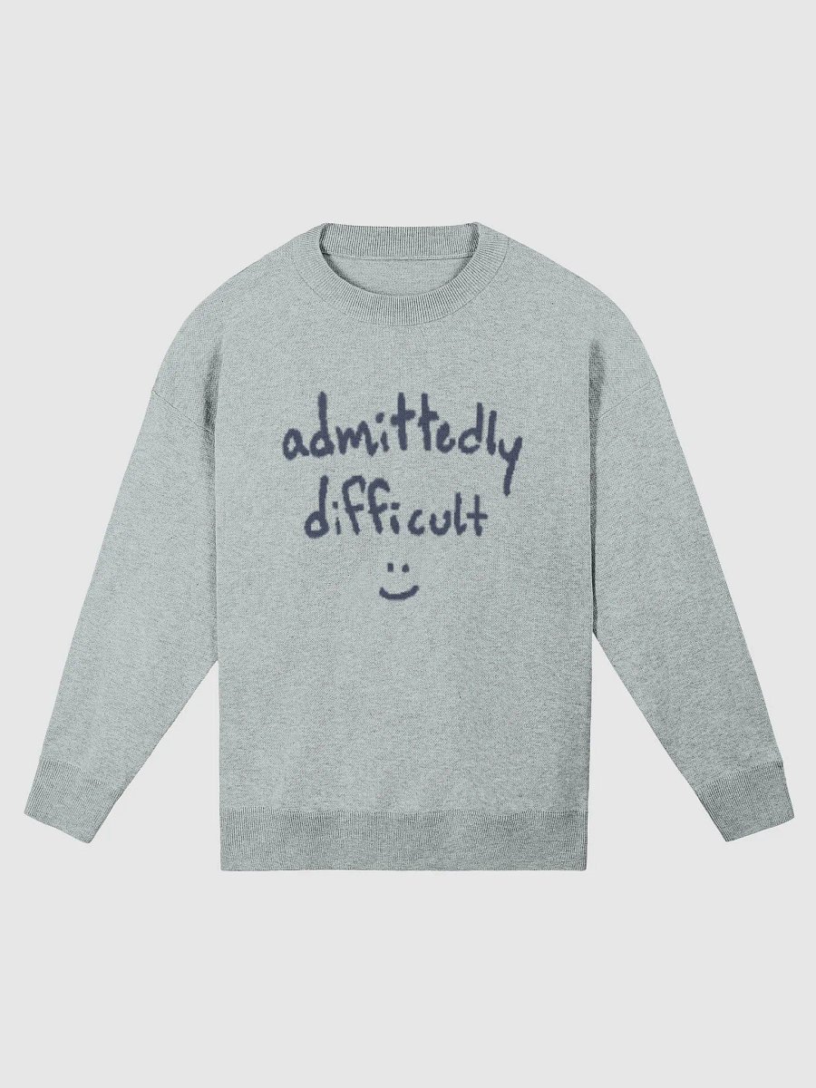 admittedly difficult (duotone blue) knitwear relaxed crewneck product image (4)