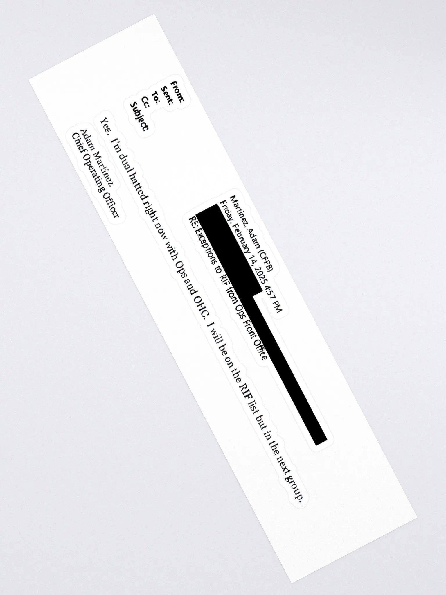 Adam Martinez's Dual Hat Bumper Sticker product image (2)