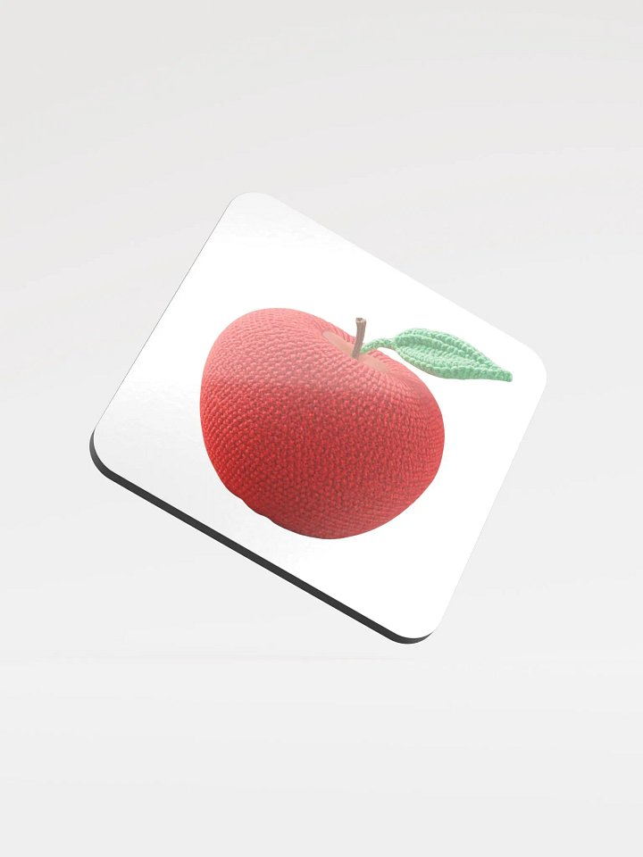 CozyAvocado Glossed Cork Coaster Apple #1 product image (1)