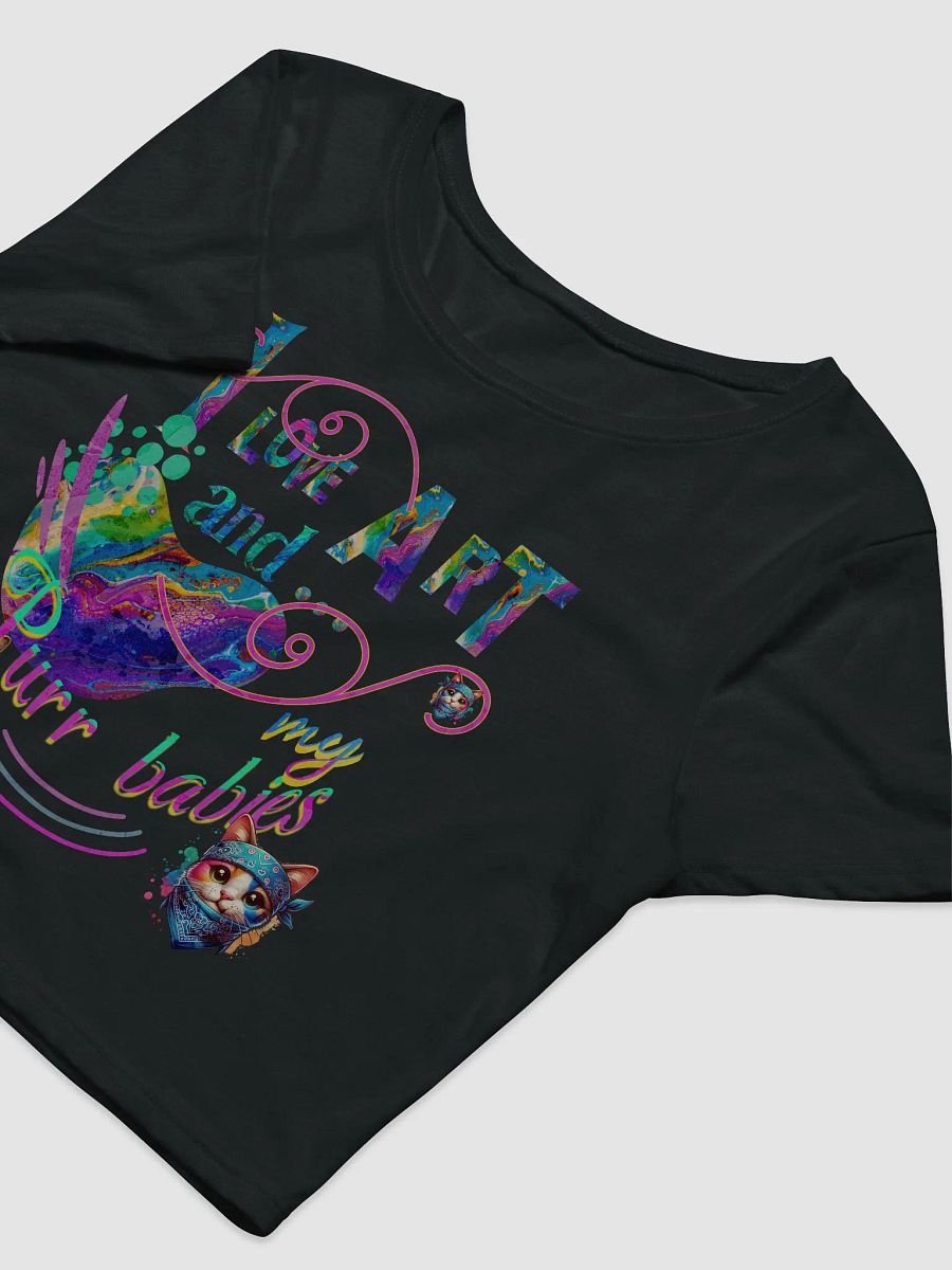 I love Art and my Purry babies crop top product image (15)