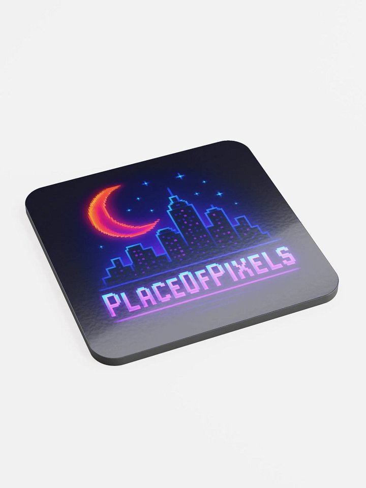 PlaceOfPixels Logo Cork Coaster For Pixel Perfect Breaks product image (2)