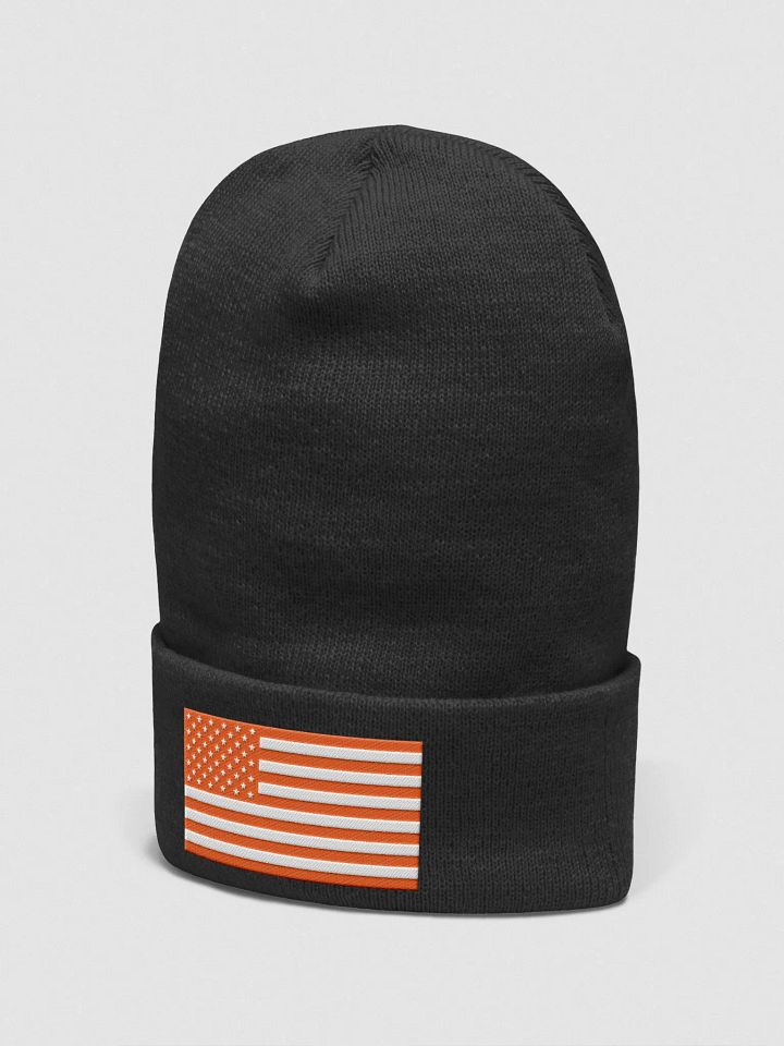Orange American Flag Beanie product image (2)