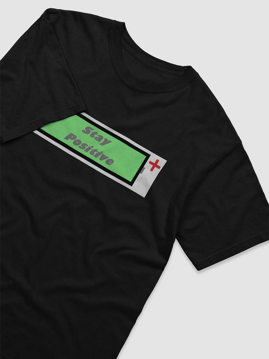 Stay positive battery shirt product image (3)