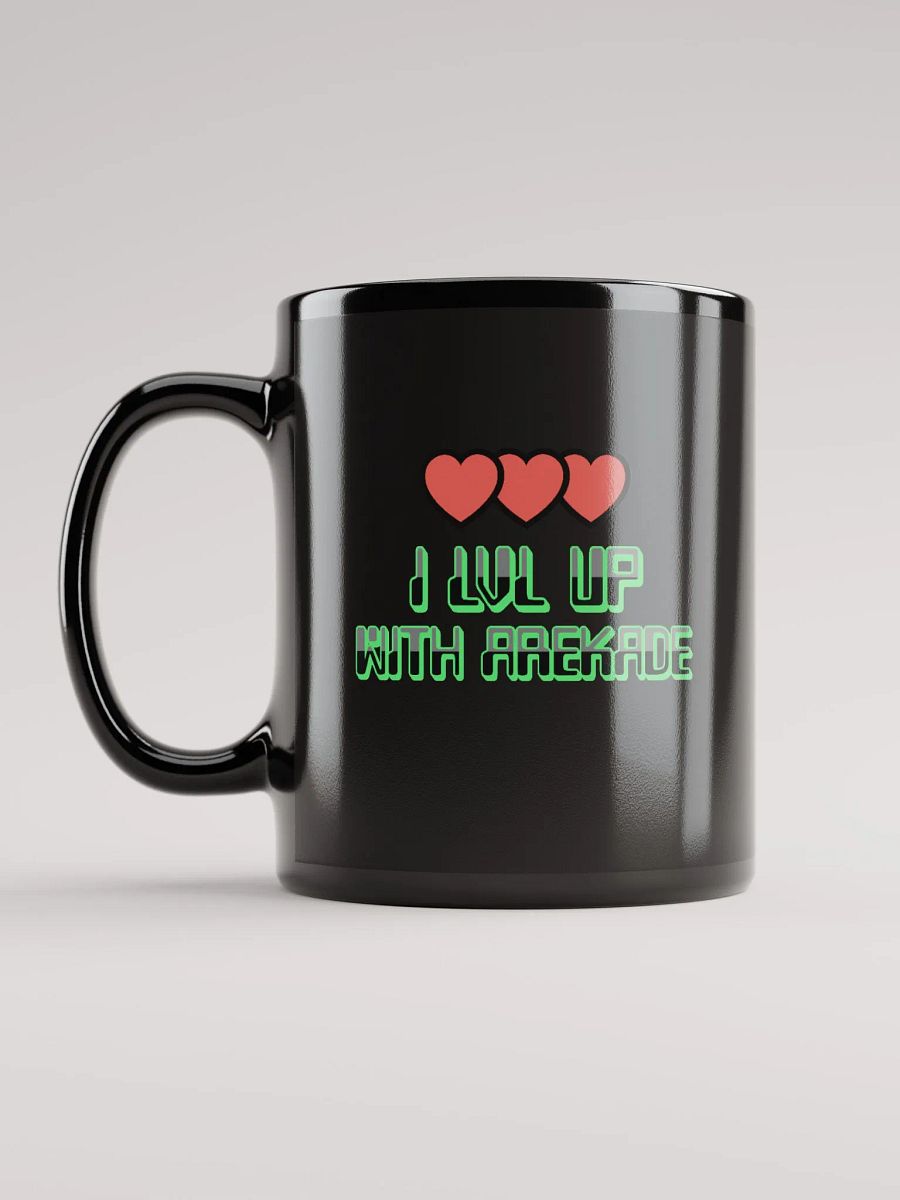 LVL UP Black Glossy Mug product image (1)