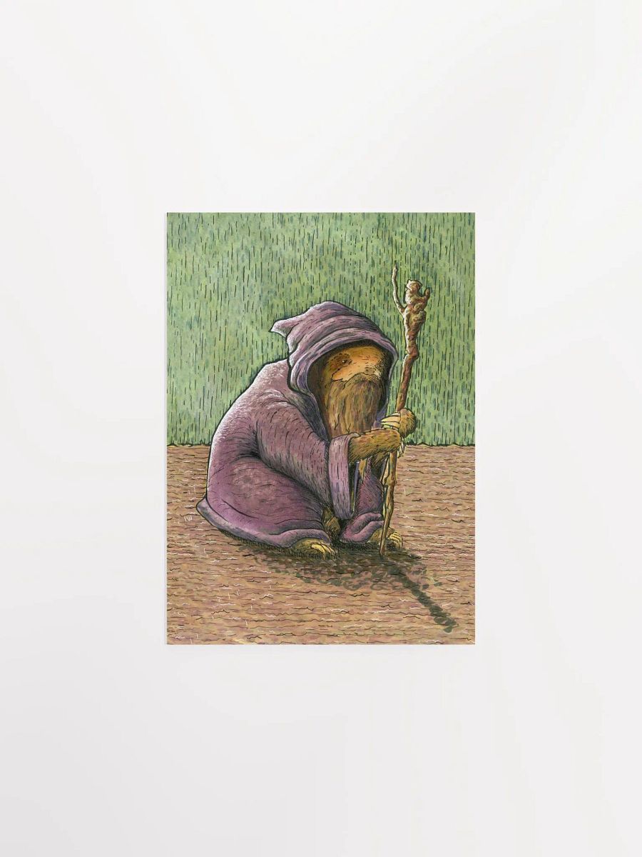 Sloth Wizard Print product image (1)