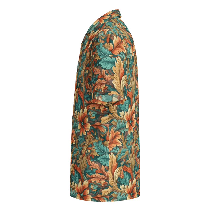 Art Nouveau Pattern-Seamless Vintage Floral Design Hawaiian Shirt product image (3)