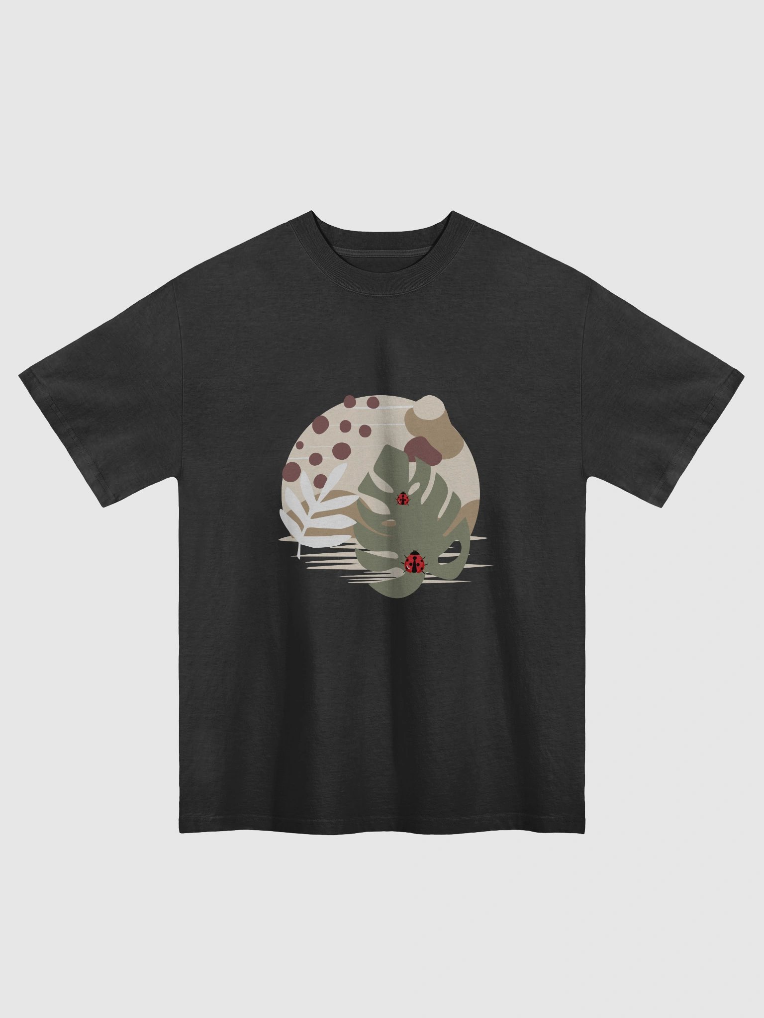 Organic Bliss Oversized Leaf T-Shirt product image (1)