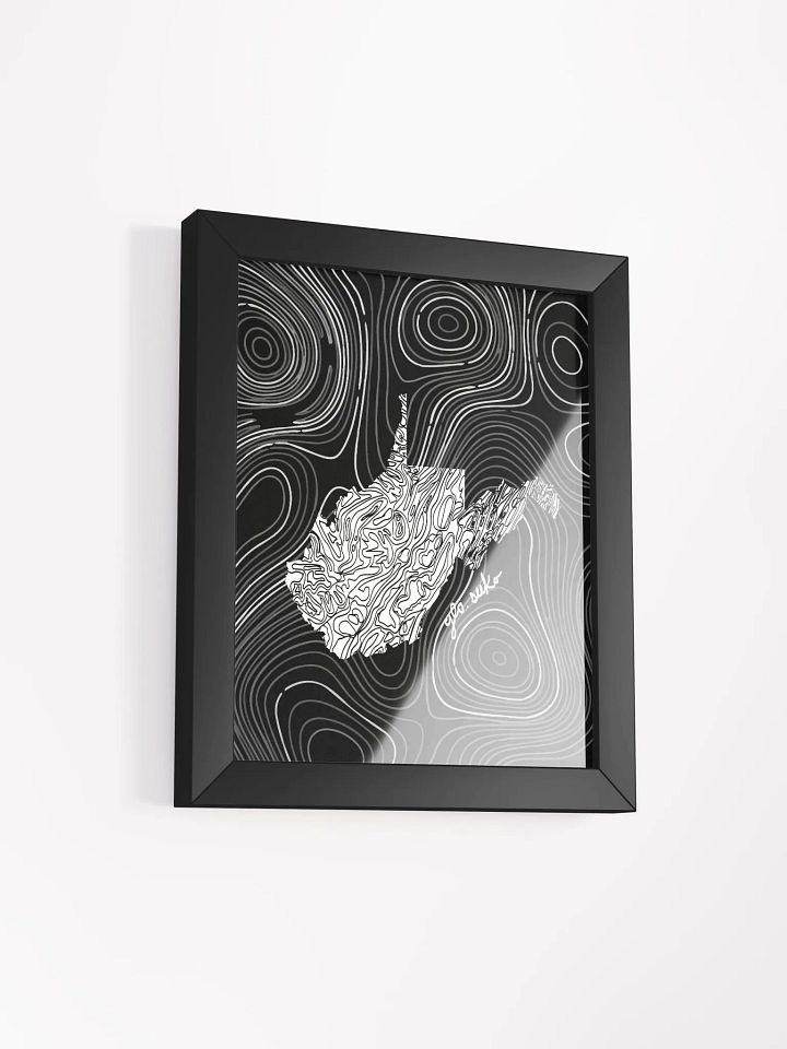 WV Topographical Map Framed Poster product image (6)