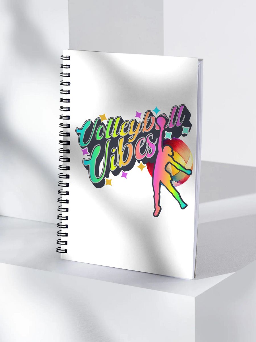 Volleyball Vibes Female Spiral Notebook product image (3)