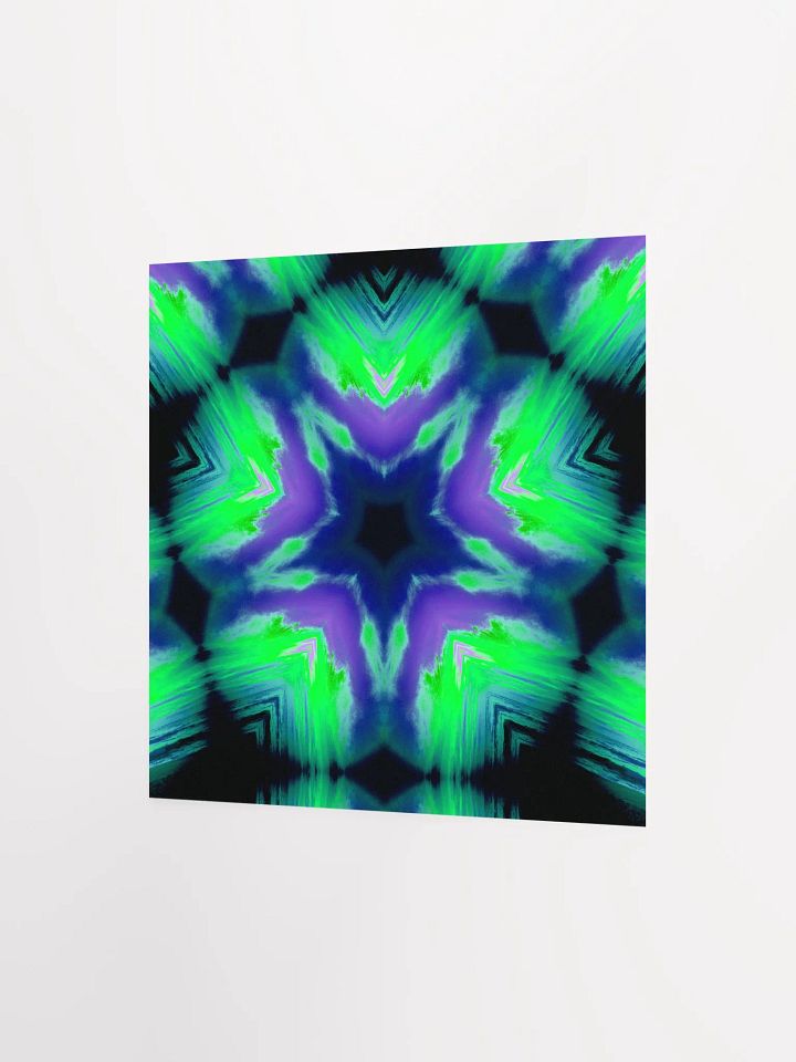 Strange Sea Witch Star Flower Poster, Green Purple Blue Beach Art Home Decor product image (2)