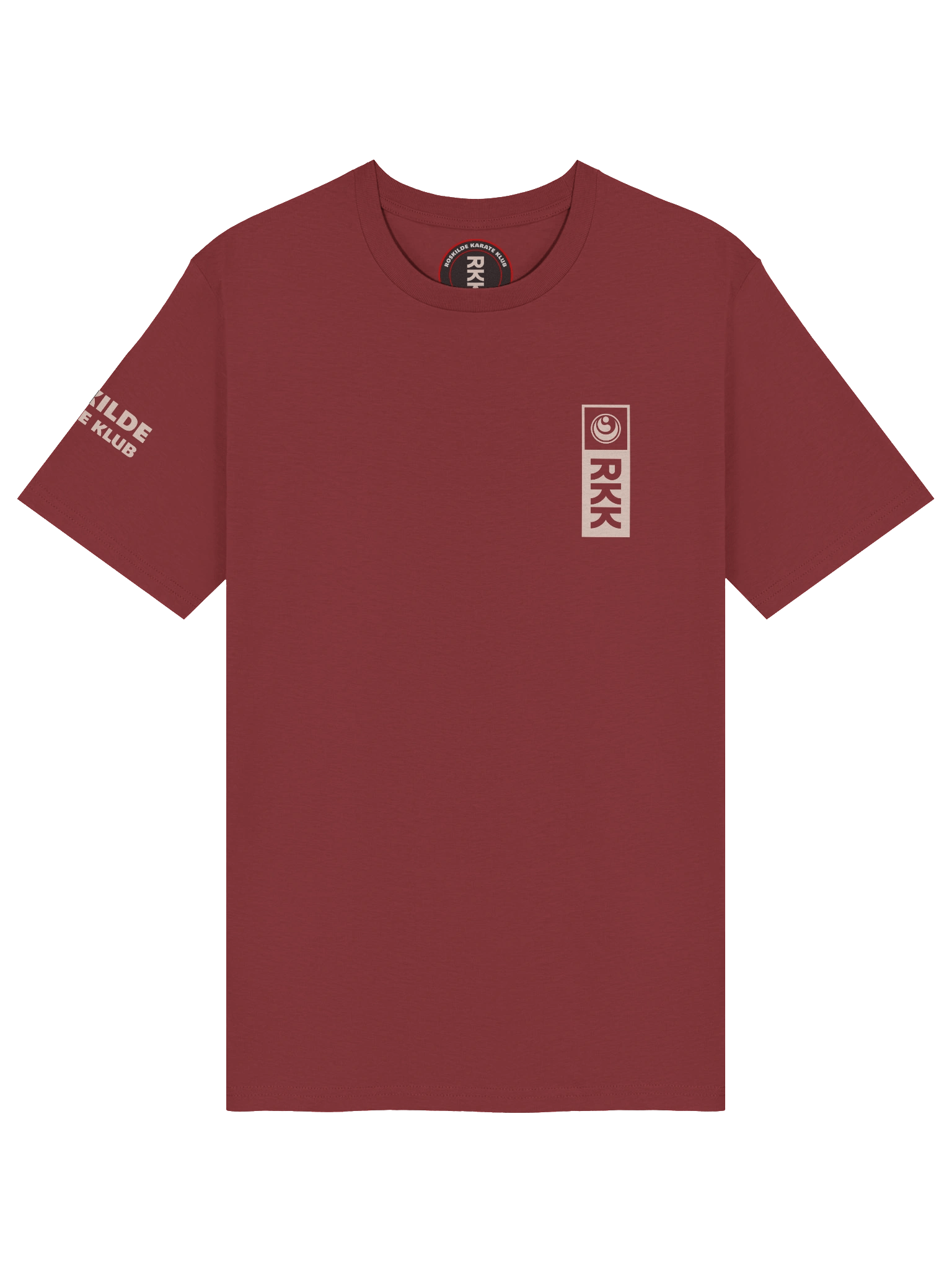 Red Organic Cotton T-Shirt, Unisex, RKK Logo product image (3)