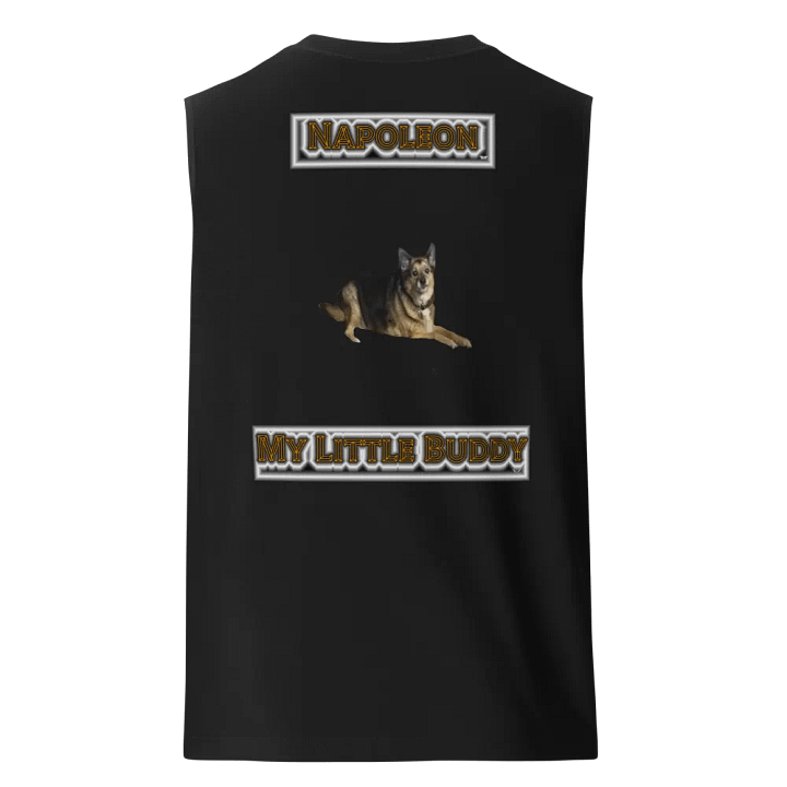 Napoleon My Little Buddy - Front Embroidered Dog Design 01 - Muscle Tank product image (1)