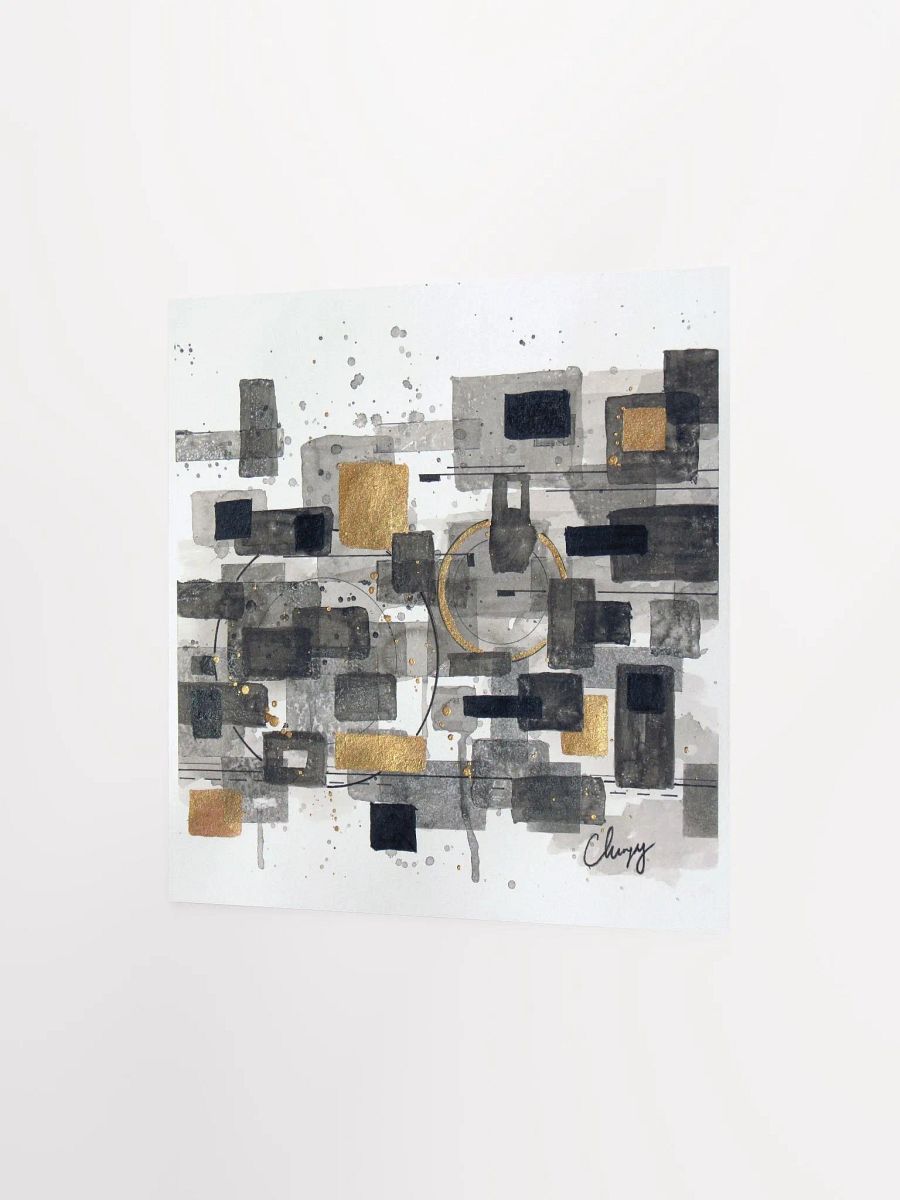 Abstract Ink Squares Print product image (2)