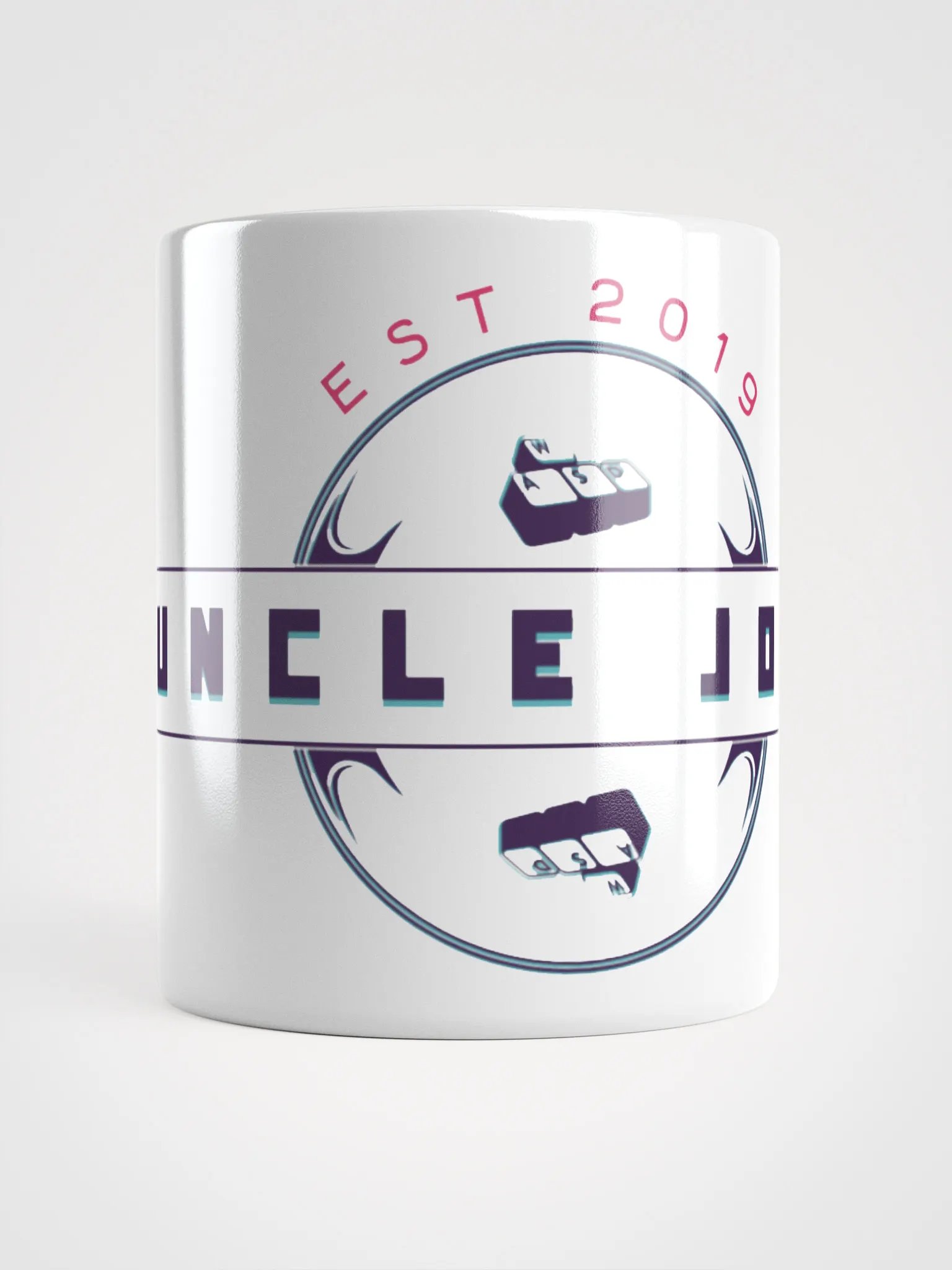 UJ White glossy mug product image (20)