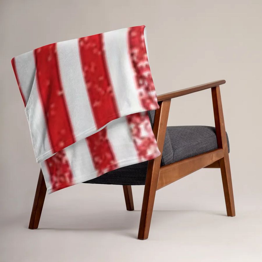 "U.S." Stars & Stripes Throw Blanket product image (4)