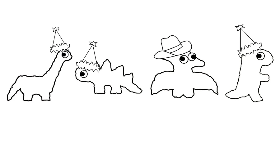 Dino Nuggies Party Colouring Sheet product image (1)