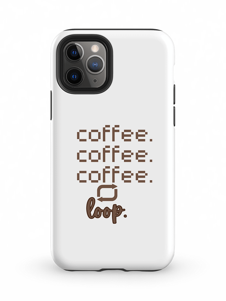 Funny Minimalist Coffee iPhone Case I Quote Phone Cover for Caffeine Addicts I MAGSAFE COMPATIBLE product image (1)